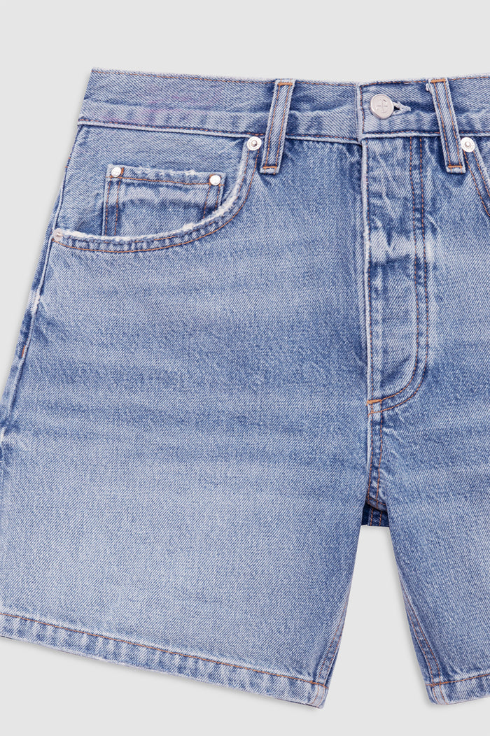 ANINE BING Delaney Short - Arbor Blue - detail view