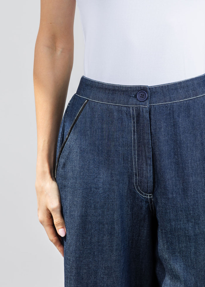 Ozai N Ku Denim Crop Pants available at Barbara Katz