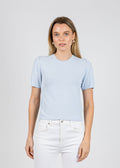 Simkhai Devon Knit Tee in Tidepool available at Barbara Katz