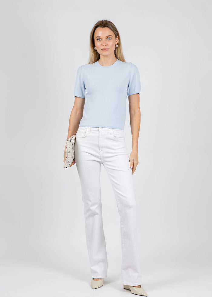 Simkhai Devon Knit Tee in Tidepool available at Barbara Katz