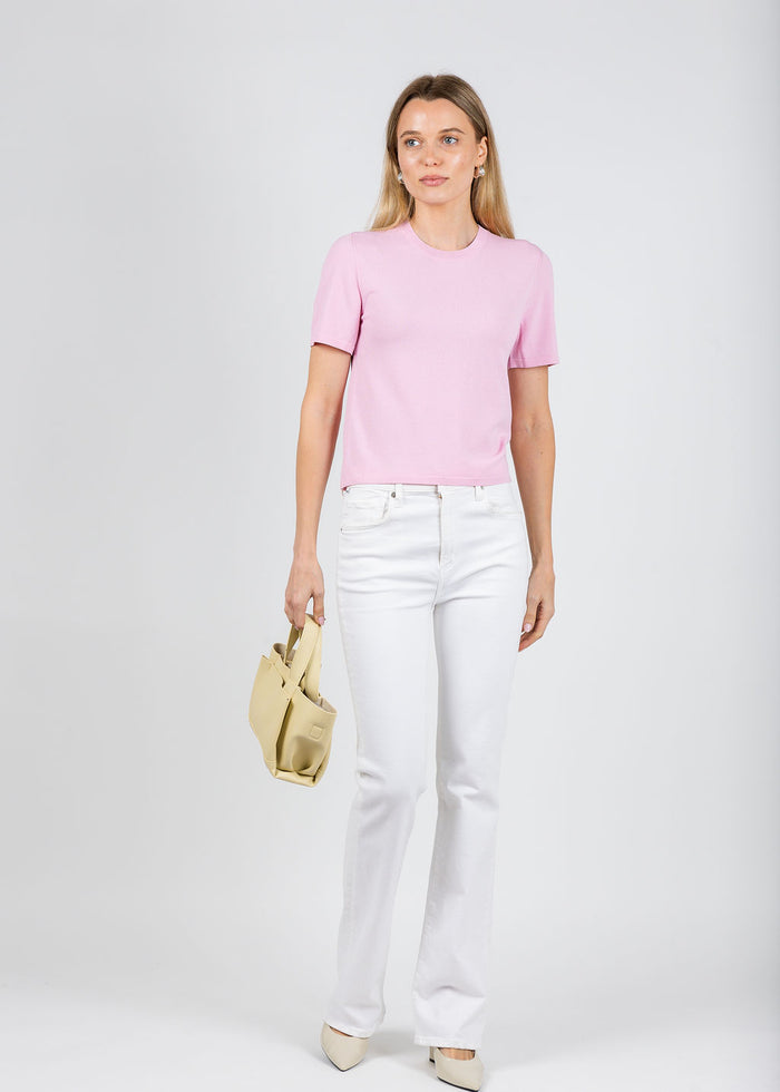 Simkhai Devon Knit Tee in Tulip available at Barbara Katz