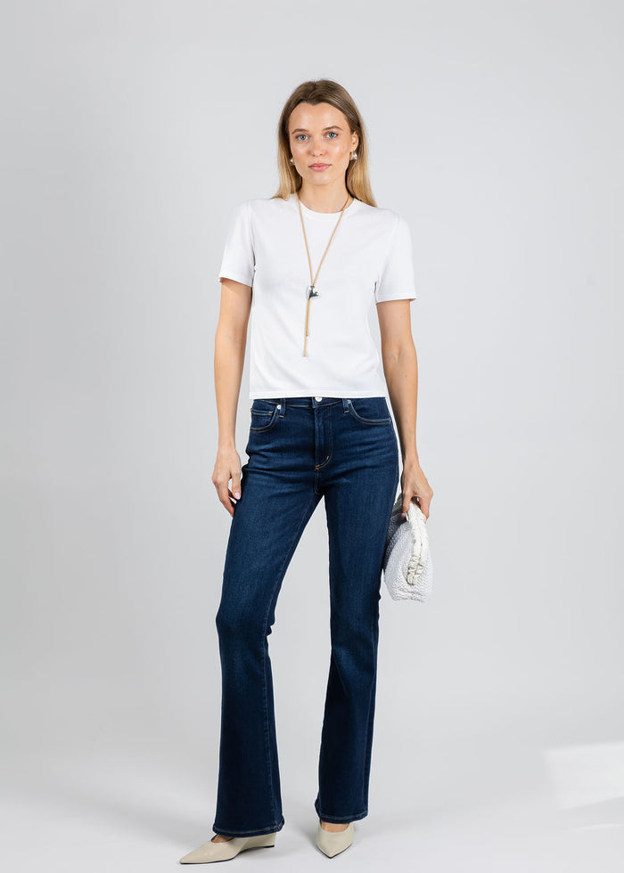 Simkhai Devon Knit Tee in White available at Barbara Katz