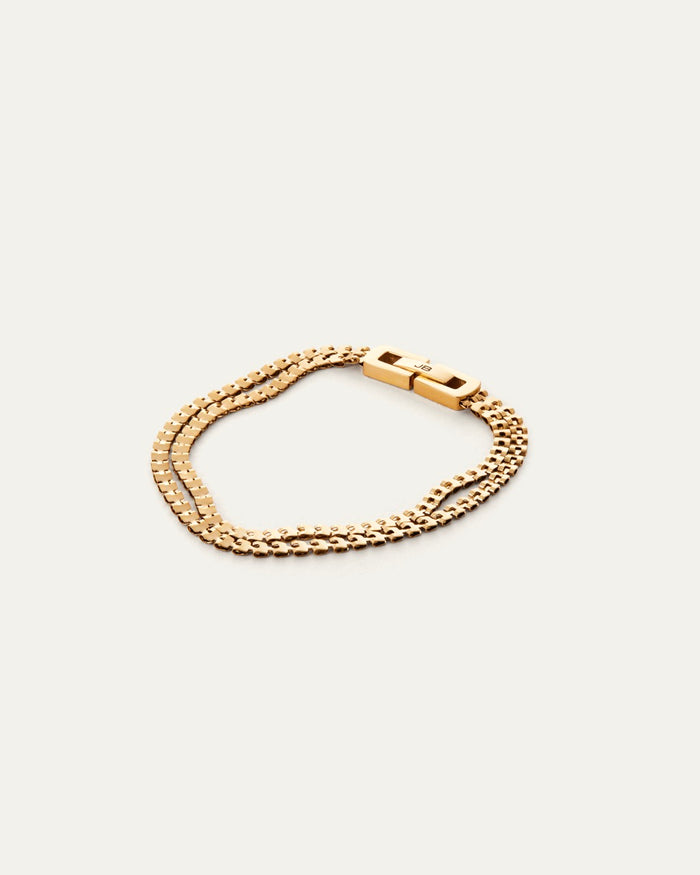 Jenny Bird Double Amalfi Bracelet in High Polish Gold available at Barbara Katz