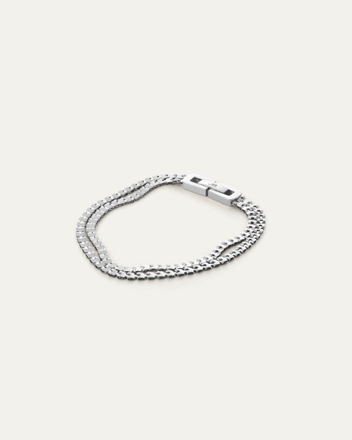 Jenny Bird Double Amalfi Bracelet in Platinum available at Barbara Katz