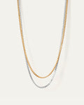 Jenny Bird Double Amalfi Chain Necklace in Two-Tone available at Barbara Katz