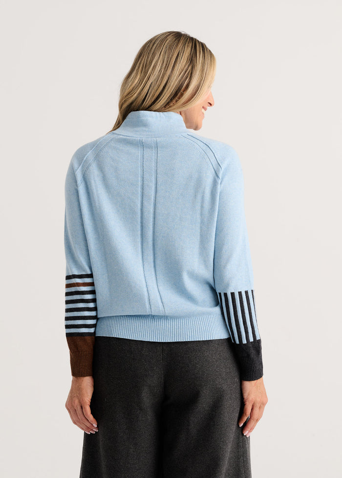 Zaket & Plover Drawcord Sweater in Arctic available at Barbara Katz