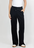 Margittes Sequin Trim Sweatpants in Black available at Barbara Katz