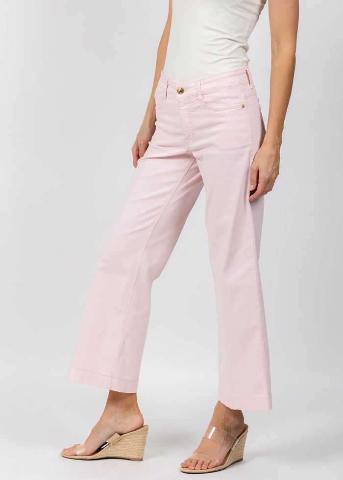 MAC Dream Wide Crop Wonderlight Jeans in Mashmallow Pink available at Barbara Katz