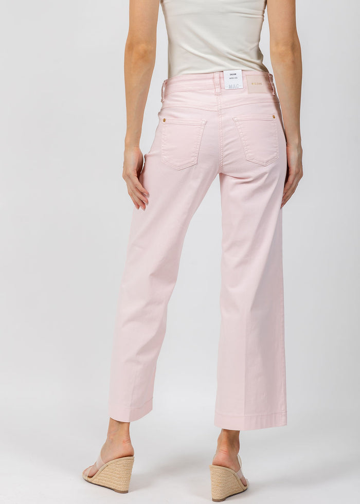 MAC Dream Wide Crop Wonderlight Jeans in Mashmallow Pink available at Barbara Katz