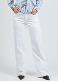 MAC Dream Wide Wonderlight Jeans 32" in White Denim available at Barbara Katz
