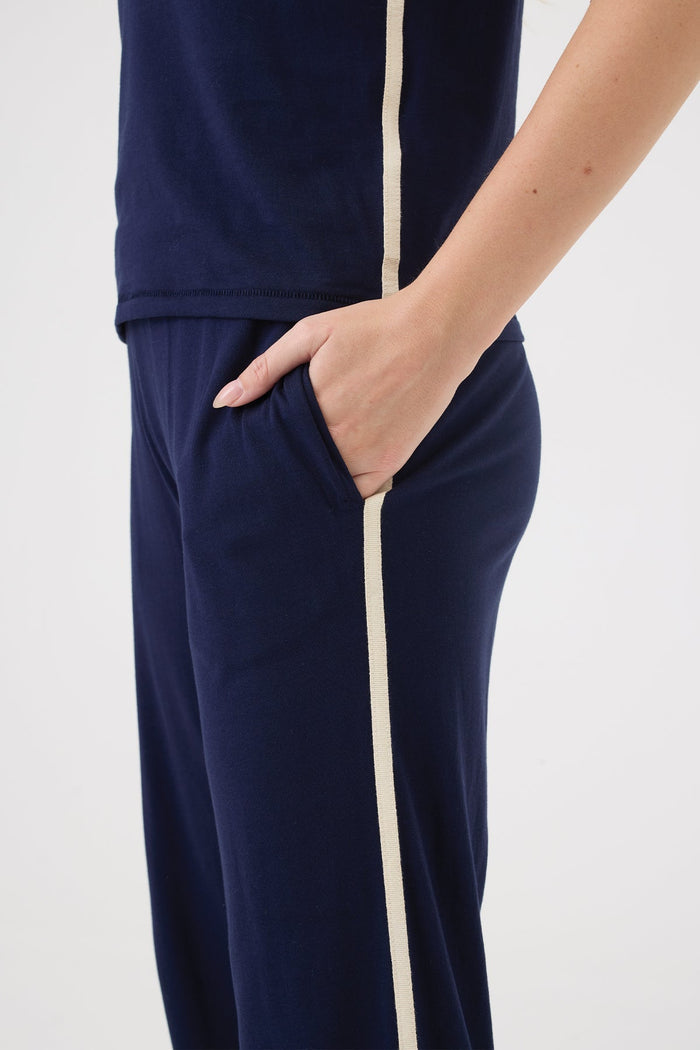 Goldie Easy Everyday Pants in Navy available at Barbara Katz