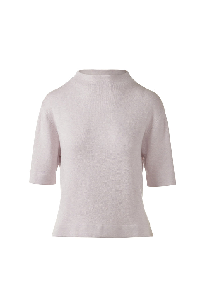 Kinross Easy Low Funnel Neck Sweater available at Barbara Katz