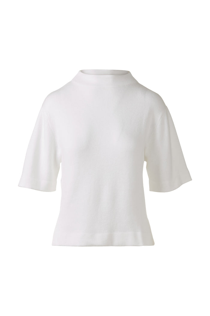 Kinross Easy Low Funnel Neck Sweater available at Barbara Katz