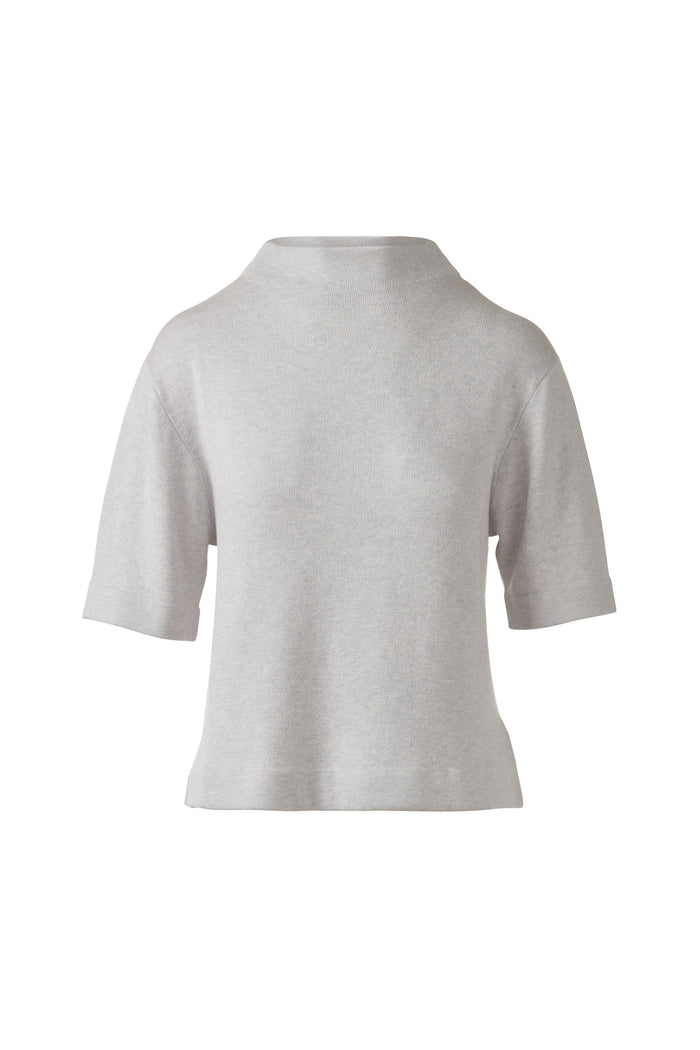 Kinross Easy Low Funnel Neck Sweater available at Barbara Katz
