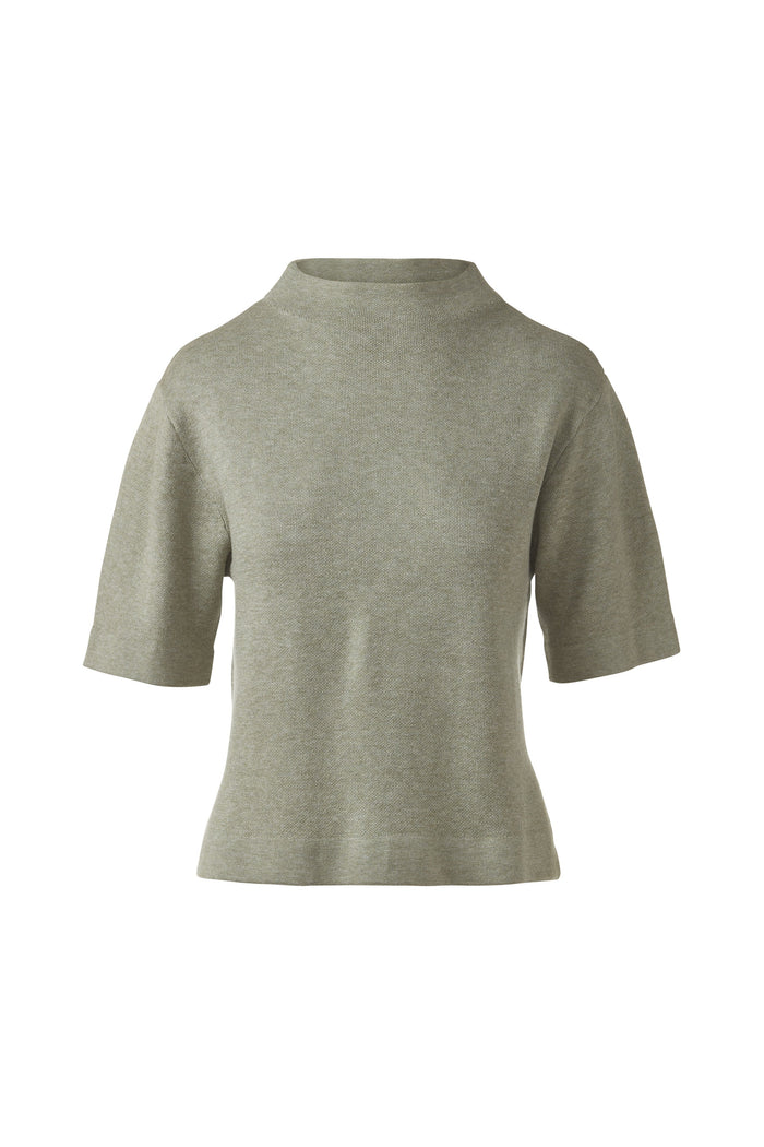 Kinross Easy Low Funnel Neck Sweater available at Barbara Katz