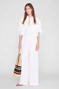ANINE BING Edith Shirt - Ivory - on model front