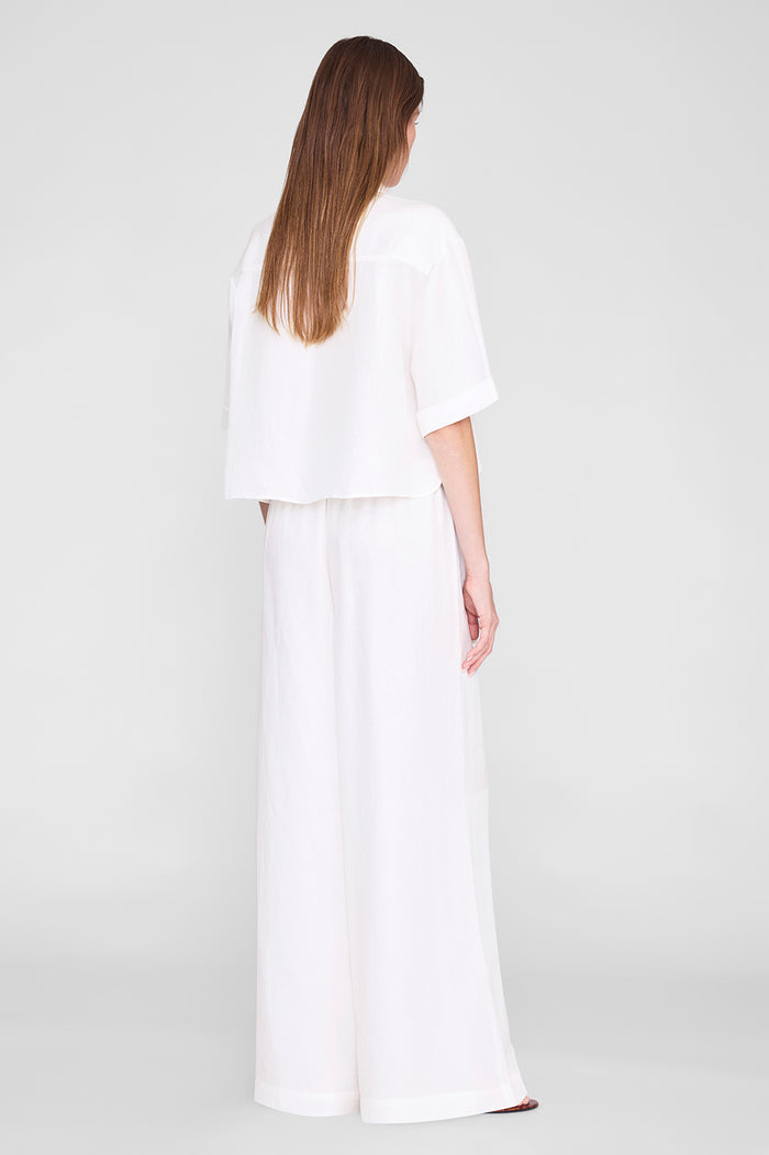 ANINE BING Edith Shirt - Ivory - on model back