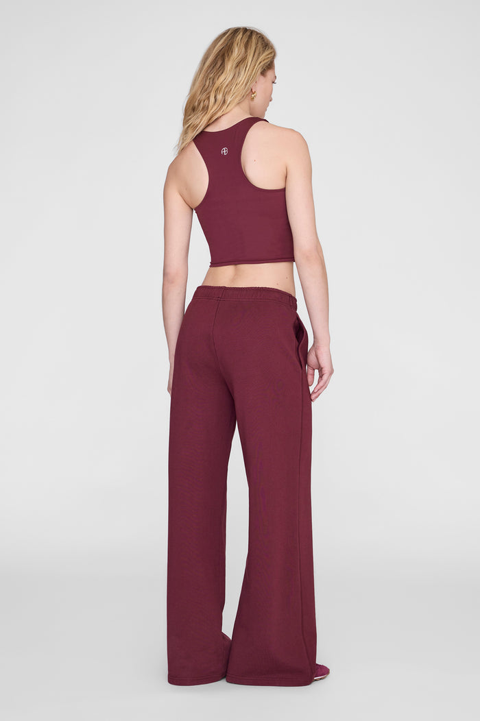 ANINE BING Elina Bra - Burgundy - on model back