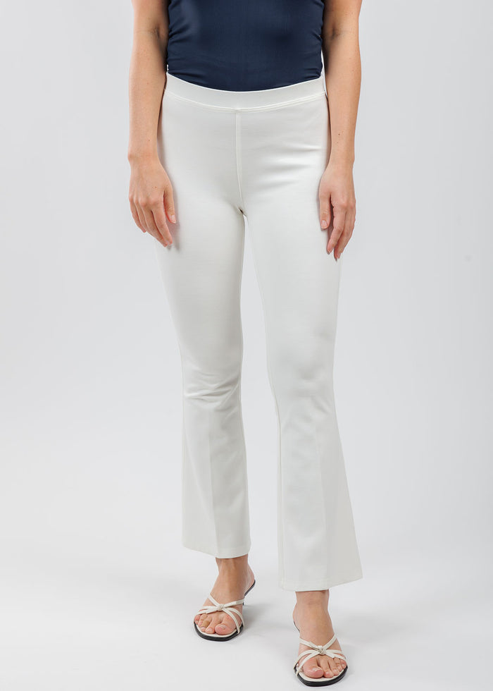 Peace of Cloth Ella Paramount Knit Pants in Oyster available at Barbara Katz