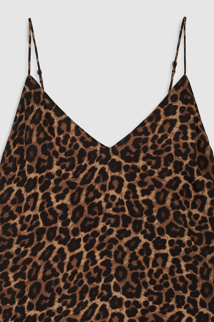 ANINE BING Ellen Top - Black And Brown Leopard - detail view