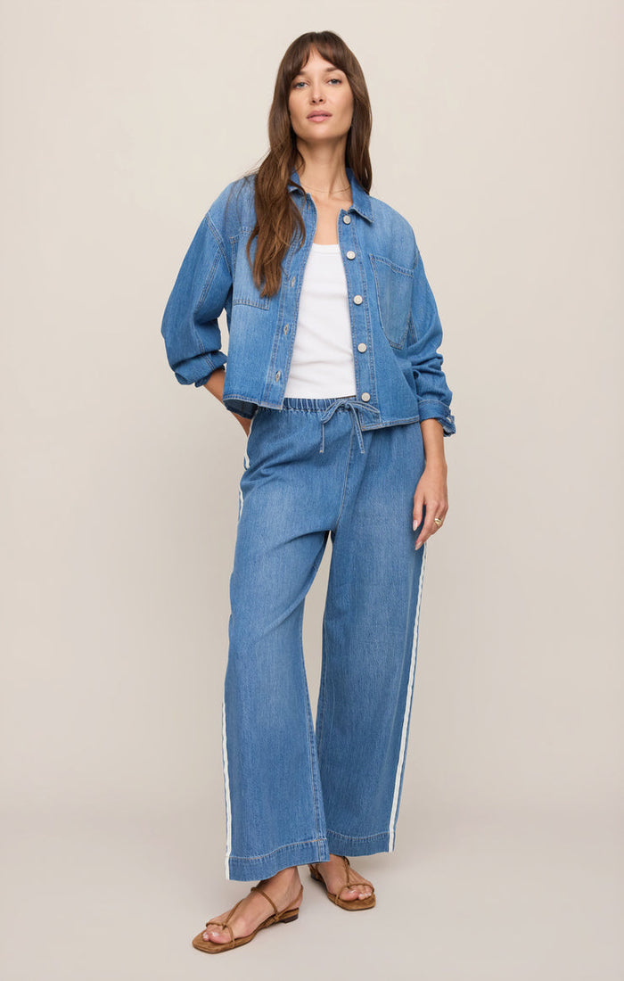 Z Supply Erin Denim Jacket in Dreamstate available at Barbara Katz