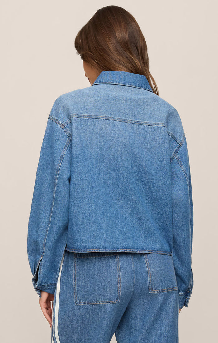 Z Supply Erin Denim Jacket in Dreamstate available at Barbara Katz
