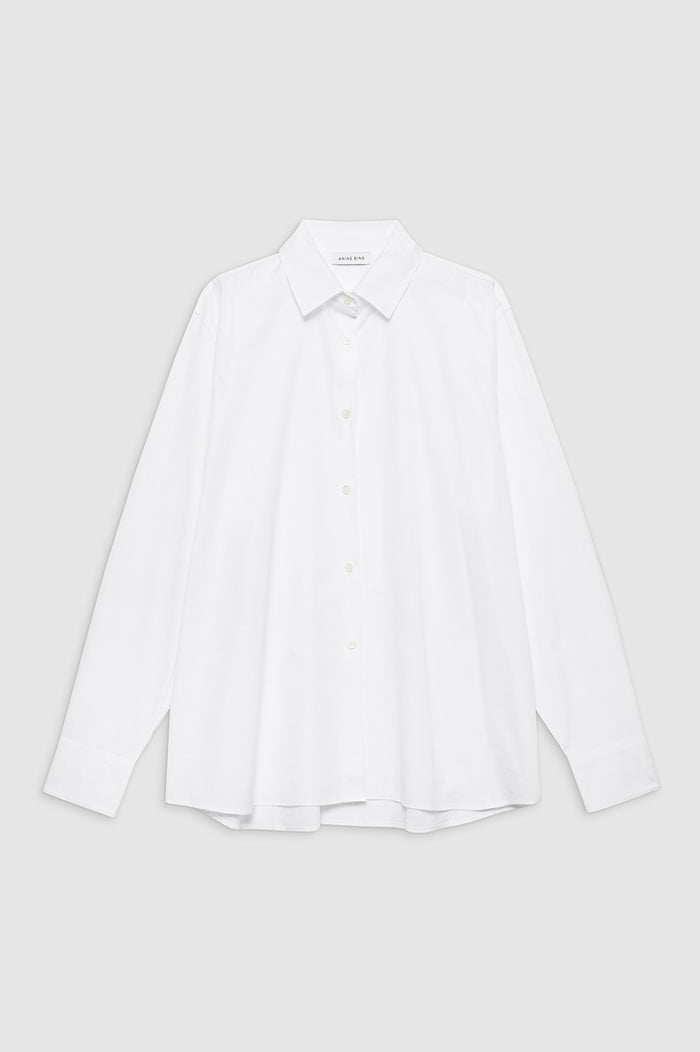 featured-img|ANINE BING Essie Shirt - White - Front View