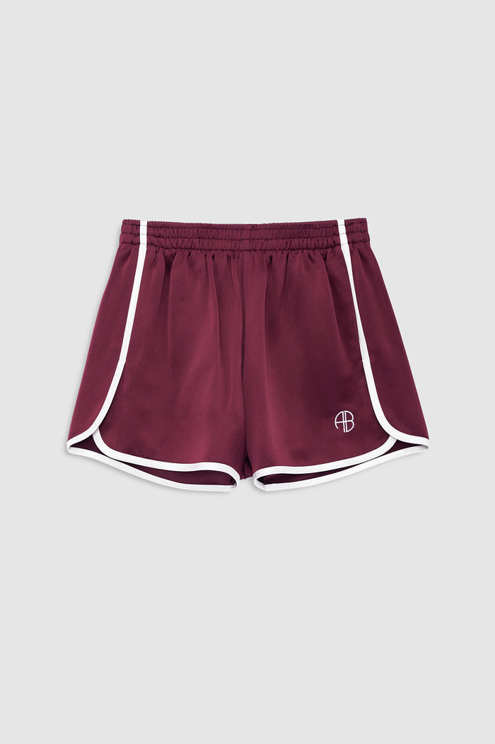 ANINE BING - Eva Short - Burgundy - front view