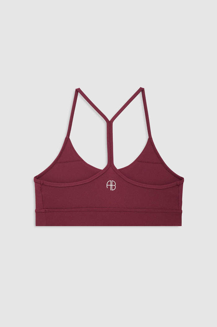 ANINE BING Eve Bra - Burgundy back view
