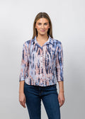 David Cline Evie Cropped Button Shirt in Ink available at Barbara Katz