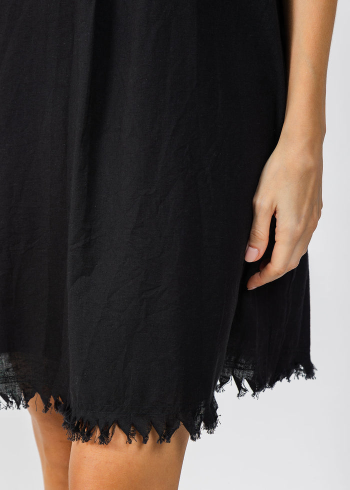 Dizzy-Lizzie Eyelet Dress in Black available at Barbara Katz