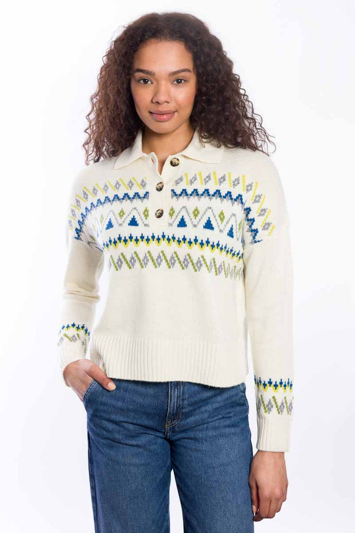 Fairisle Button Polo