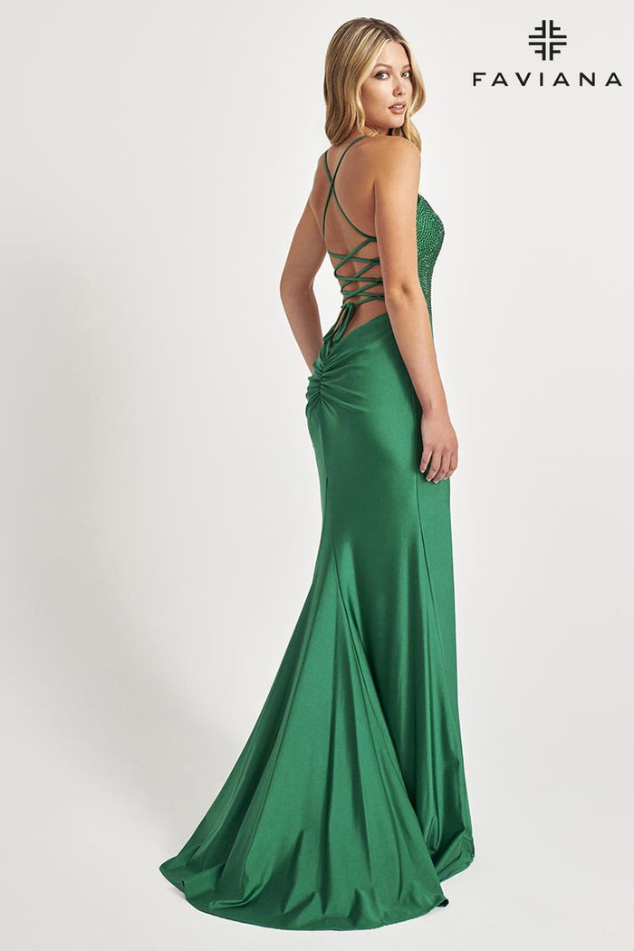 Faviana Heat Stone Corset Prom Dress 11011