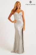 Faviana Illusion Back Sparkling Prom Dress 11269