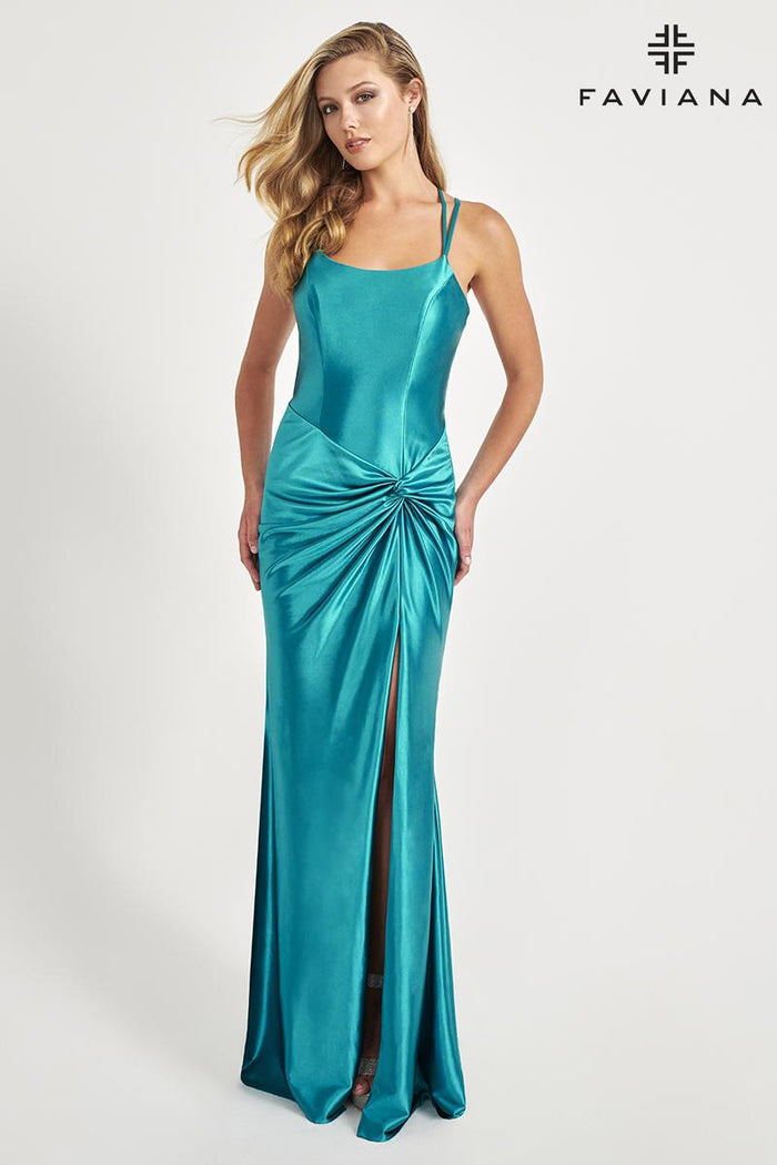 Faviana  Knot Detail Prom Dress 11024