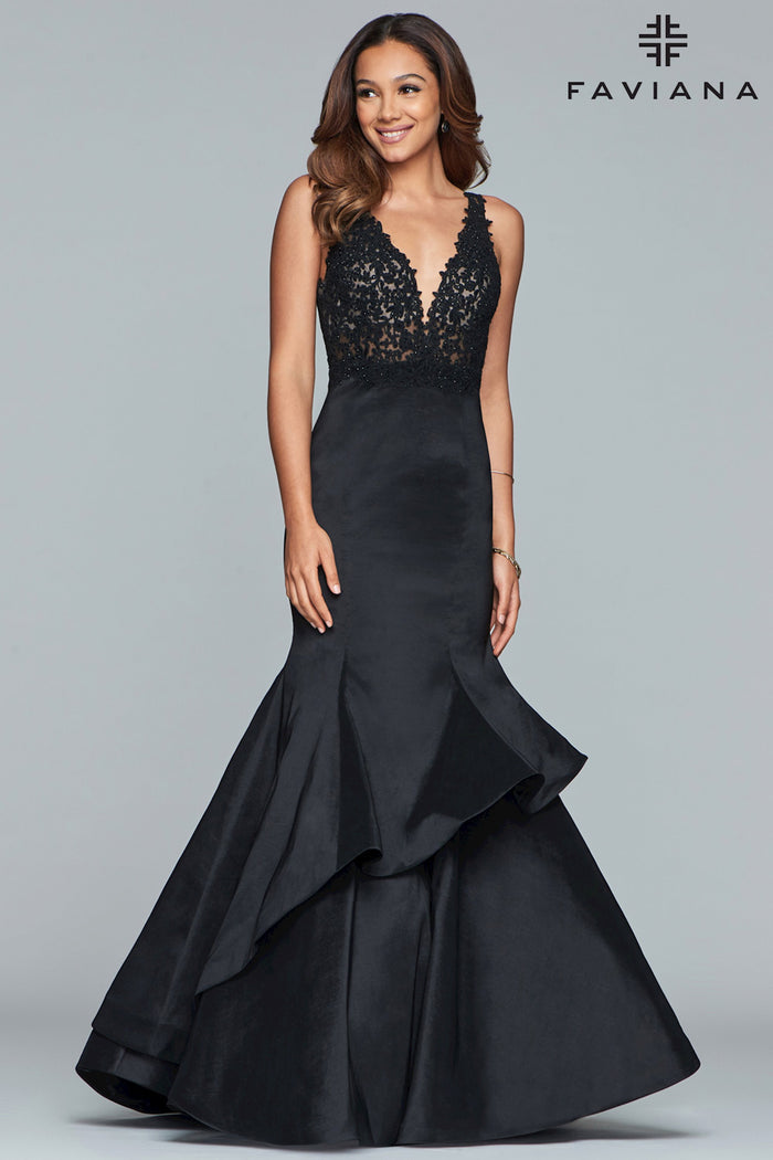 Faviana Long Mermaid Evening Dress S10242