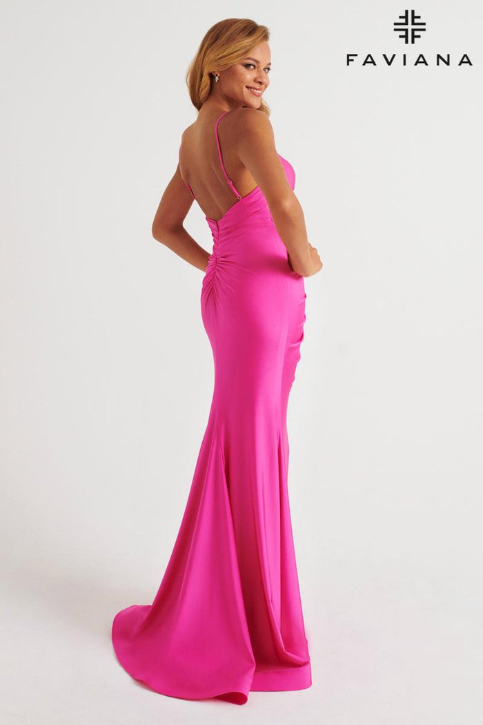 Faviana Ruched Tight Prom Dress E11265