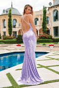 Faviana Shimmery Sequin Dress 11202