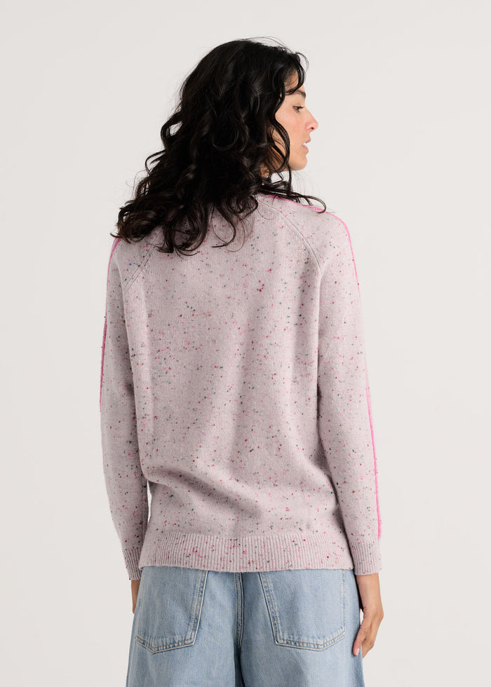 Zaket & Plover Fleck Sweater in Peacock available at Barbara Katz