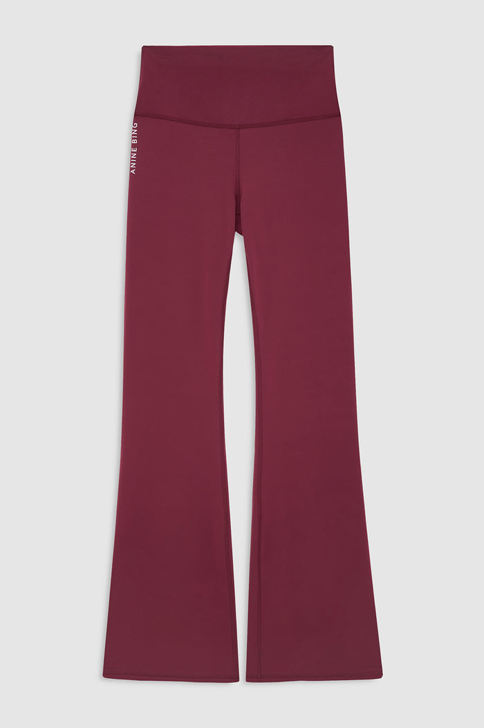 ANINE BING Gabrielle Legging - Burgundy front view