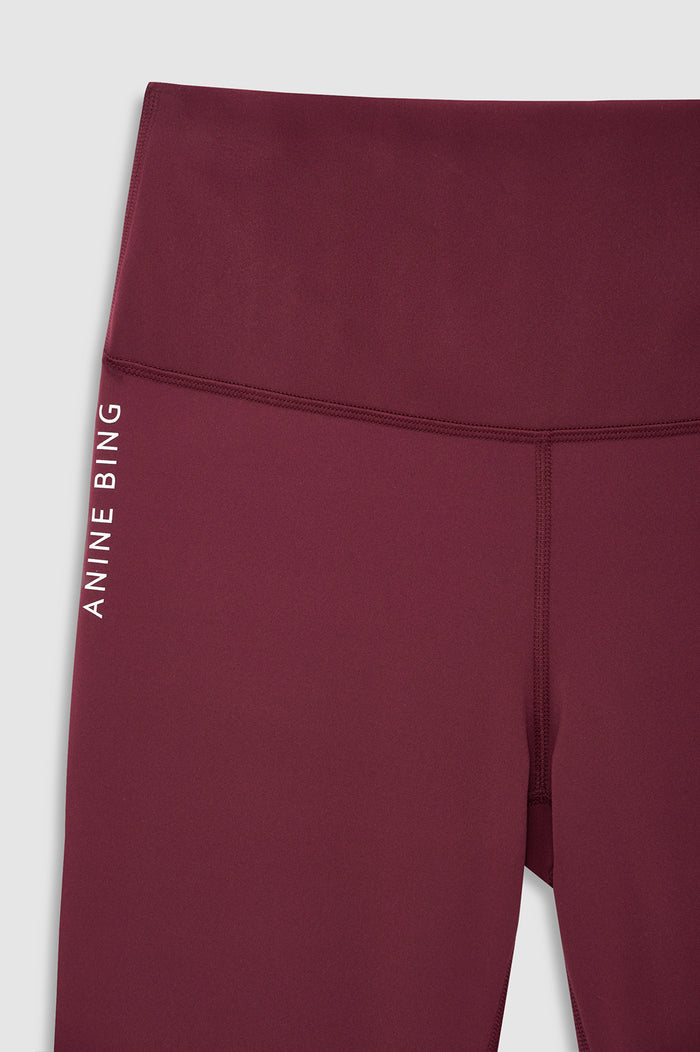 ANINE BING Gabrielle Legging - Burgundy detail view