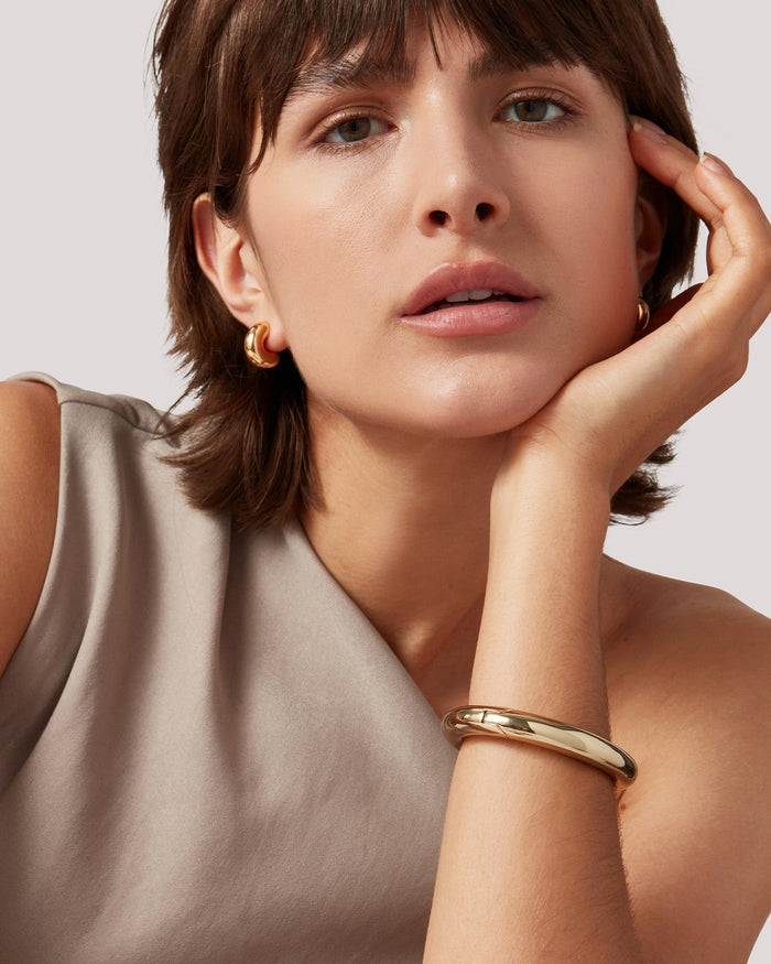 Gia Mega Bangle - Gold