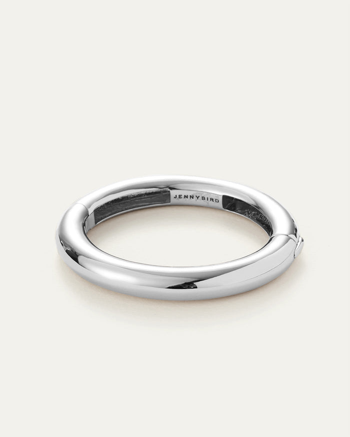 Jenny Bird Gia Mega Bangle in Platinum available at Barbara Katz