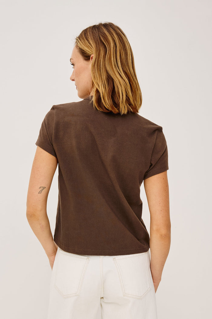 Rails Girlfriend Tee in Espresso available at Barbara Katz