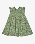 Pink Chicken Girls Stevie Dress in Football Field available at Barbara Katz