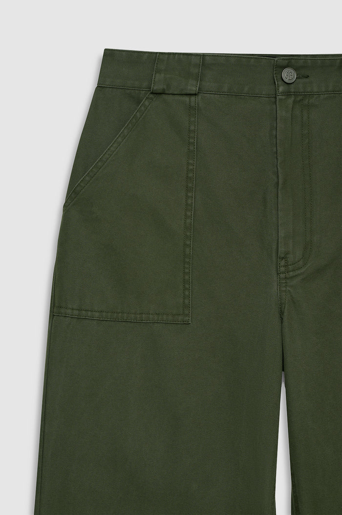 ANINE BING Grayson Pant - Army Green - detail view