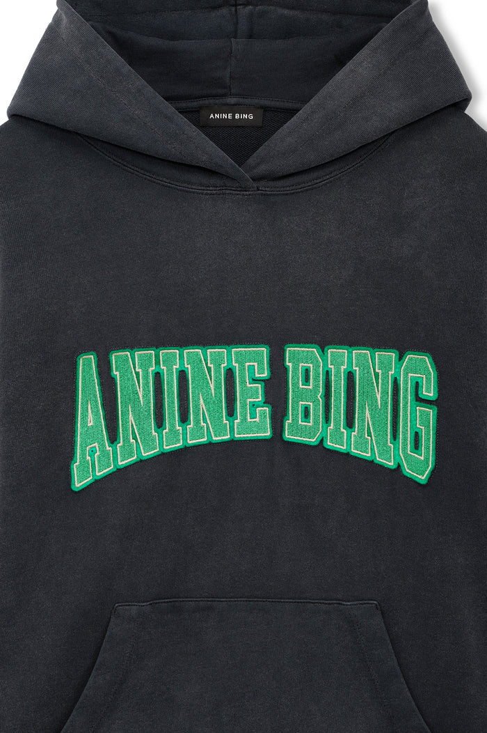 ANINE BING Harvey Sweatshirt - Washed Black - detail view