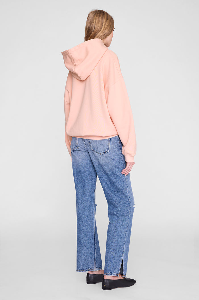 ANINE BING Harvey Sweatshirt Anine Bing - Coral Pink - on model back