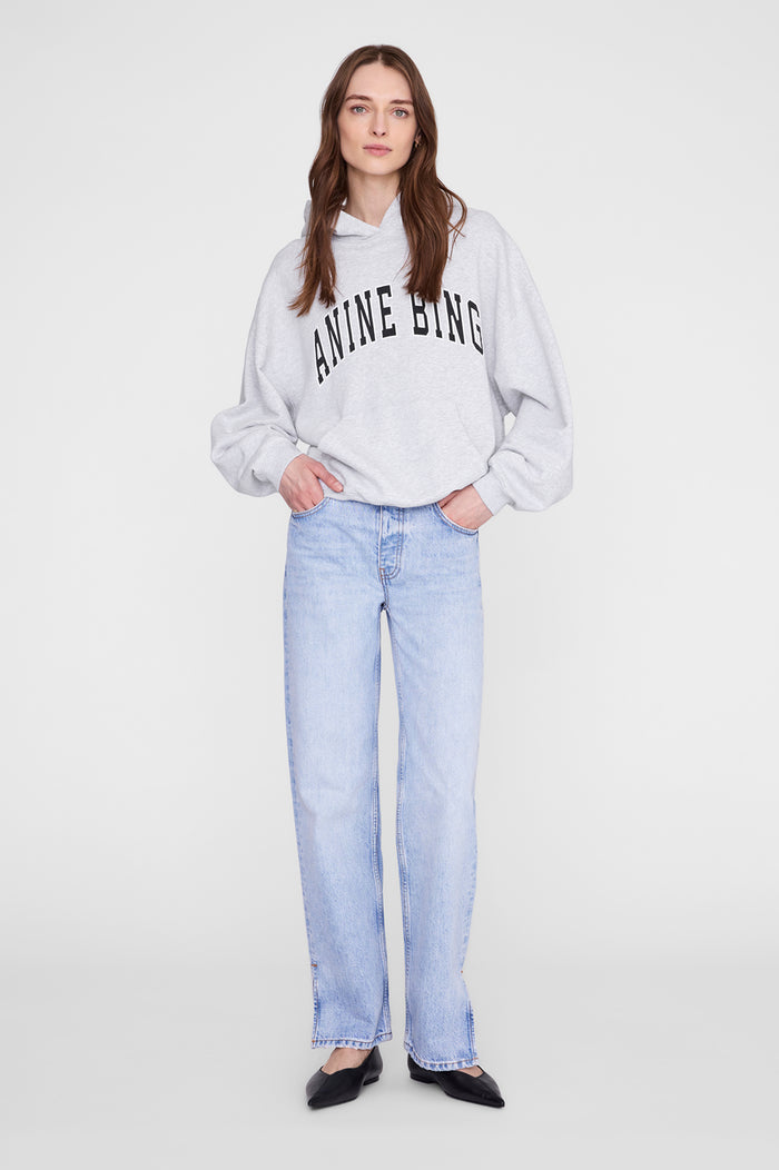 ANINE BING Harvey Sweatshirt New Classic - Medium Heather Grey - front view