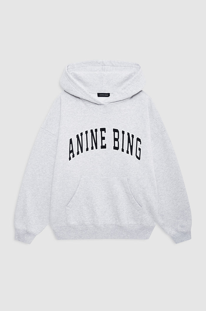 ANINE BING Harvey Sweatshirt New Classic - Medium Heather Grey - front view